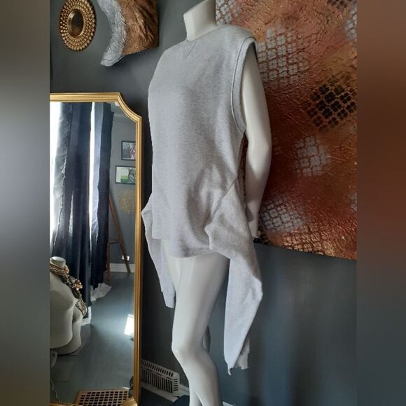 NWT Zara Cotton Blend Sleeveless Sweatshirt - Picture 8 of 11